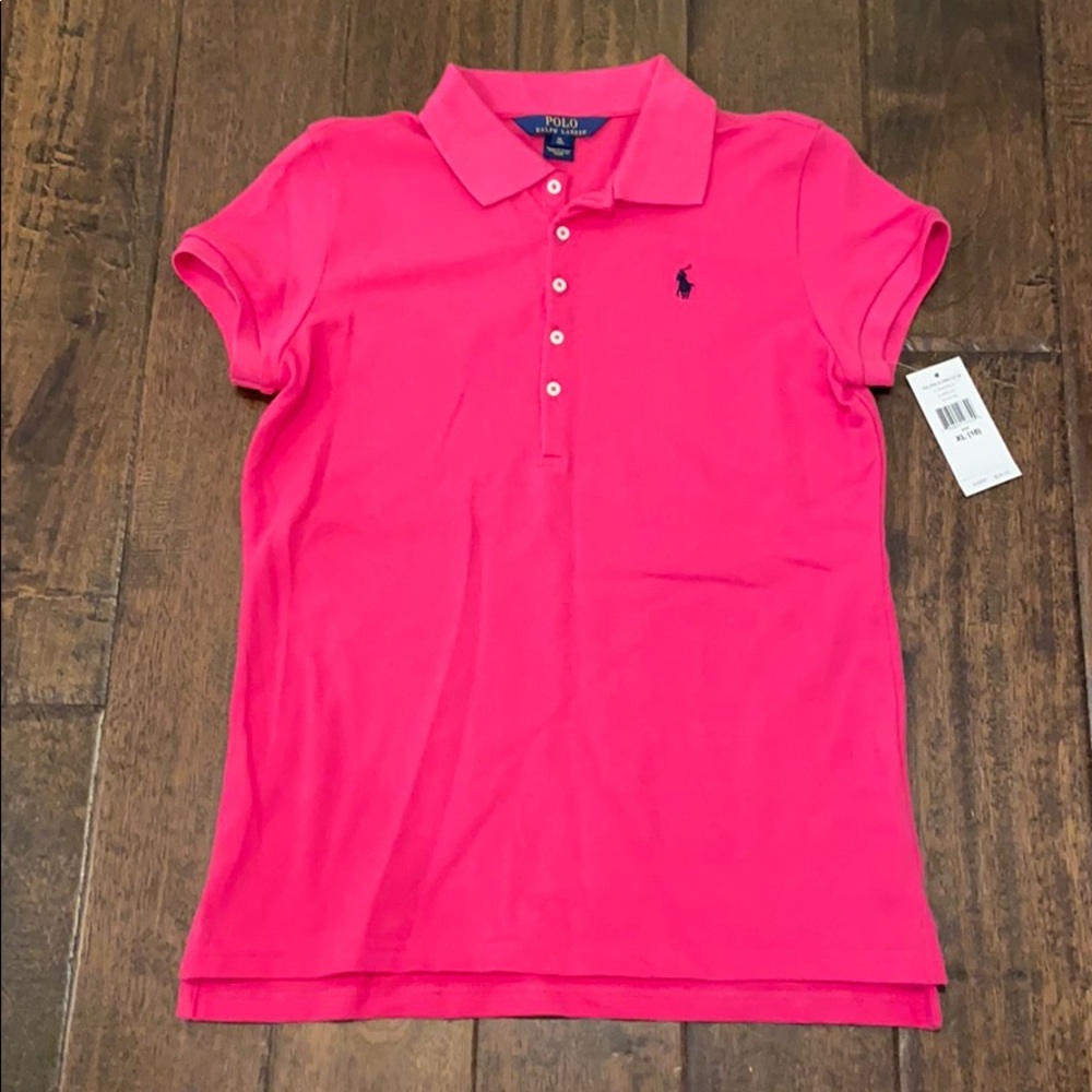 Girls 5 button short sleeve Polo shirt